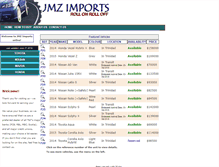 Tablet Screenshot of jmzimports.com